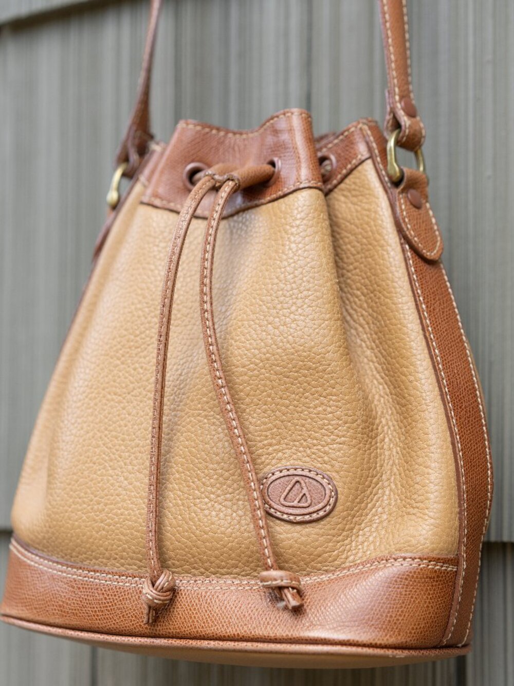 Liz Claiborne Leather Bucket Bag